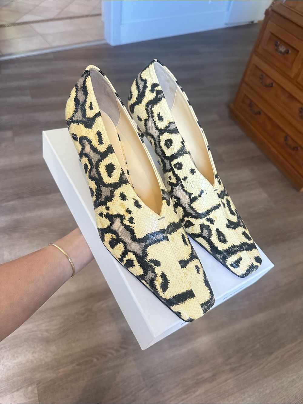 Proenza Schouler Python Pumps